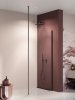 New Trendy Nesta Black kabina Walk-In 90x200 cm wspornik dosufitowy szkło przejrzyste K-1724-WS